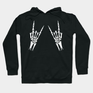 Metal Skeleton Hands Halloween Hoodie